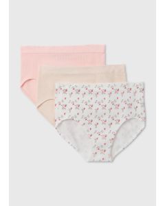 3 Pack Daisy Print Full Knickers