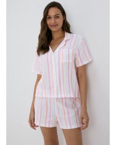 Stripe Double Cloth Pyjama Set