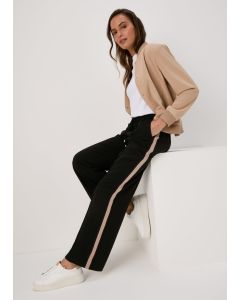 Et Vous Side Stripe Wide Leg Trousers