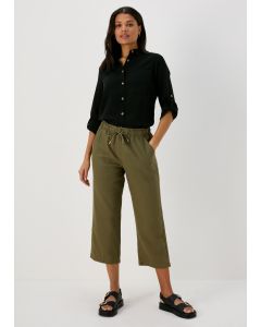 Linen TapeCrop Trousers