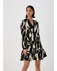 Et Vous Abstract Print Popover Mini Dress