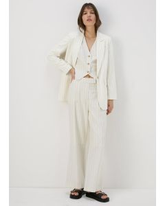 Et Vous Pinstripe Linen Trousers