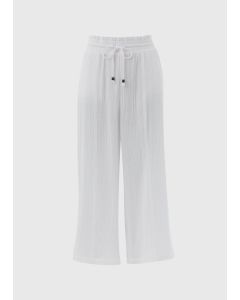 Double Cloth Crop Trousers