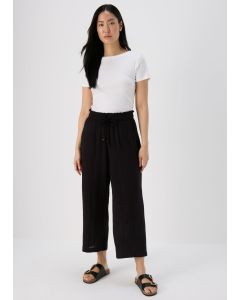 Double Cloth Crop Trousers