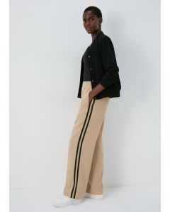 Et Vous Side Stripe Wide Leg Trousers