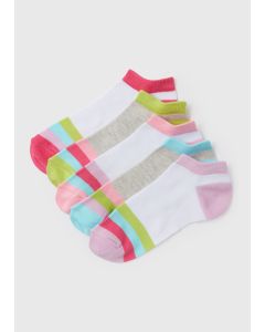 Girls 5 Pack Trainer Socks