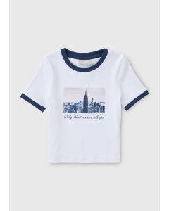 Girls New York Ringer T-Shirt