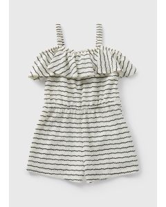 Girls Mono Crinkle Playsuit