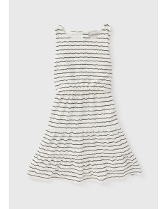 Girls Mono Crinkle Cut Out Dress