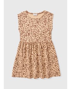 Girls Leopard Jersey Dress