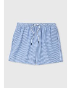 Stripe Seersucker Swim Shorts