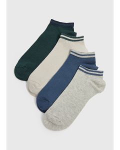 4 Pack Design Trainer Socks