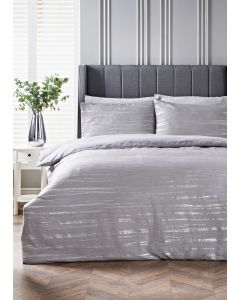 Metallic Crinkled Duvet Set