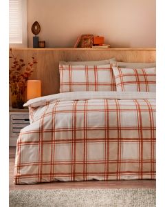 Checked Brushed Duvet Set