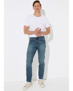 Mid Wash Stretch Slim Fit Jeans