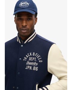 Varsity Chain Stitch Bomber