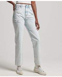 Organic Cotton High Rise Straight Jeans-w