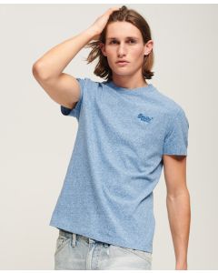 Organic Cotton Essential Logo T-Shirt - Fresh Blue Grit - M