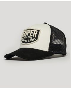 Mesh Trucker Cap-Black-One Size