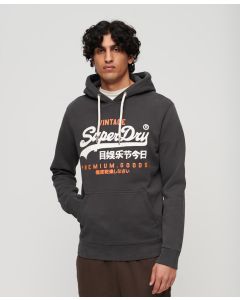 Classic Vintage Logo Heritage Hoodie - Washed Black - 3XL