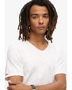 Raw Edge Slub V T Shirt