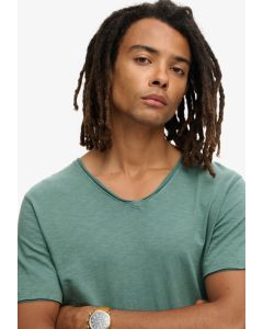 Raw Edge Slub V T Shirt