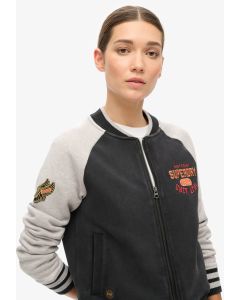 College Script Graphic Bomber