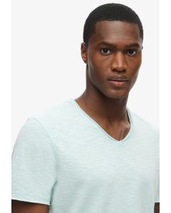 Raw Edge Slub V T Shirt