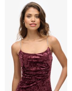 Diamonte Velvet Maxi Dress