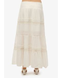 Ibiza Lace Mix Maxi Skirt