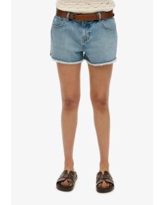 Mid Rise Denim Hot Short