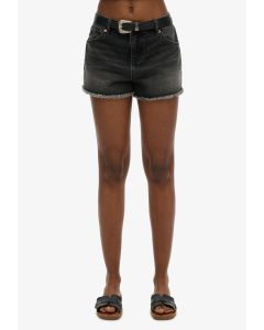 Mid Rise Denim Hot Short