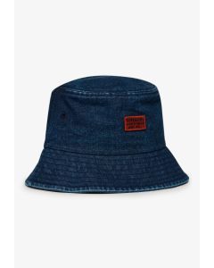 Washed Bucket Hat-Blue-One Size