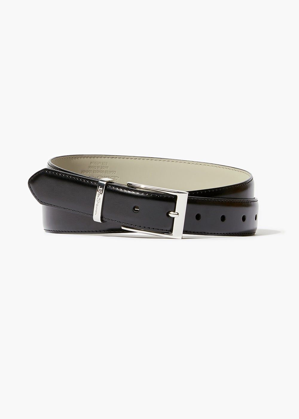 Ben Sherman Real Leather Belt-Black