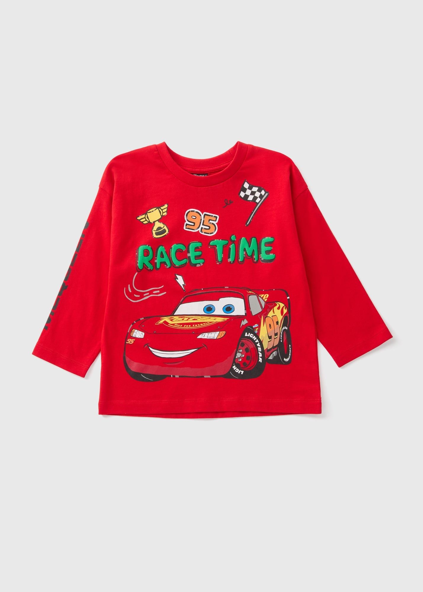 Cars Boys Lightning McQueen Long Sleeve Top