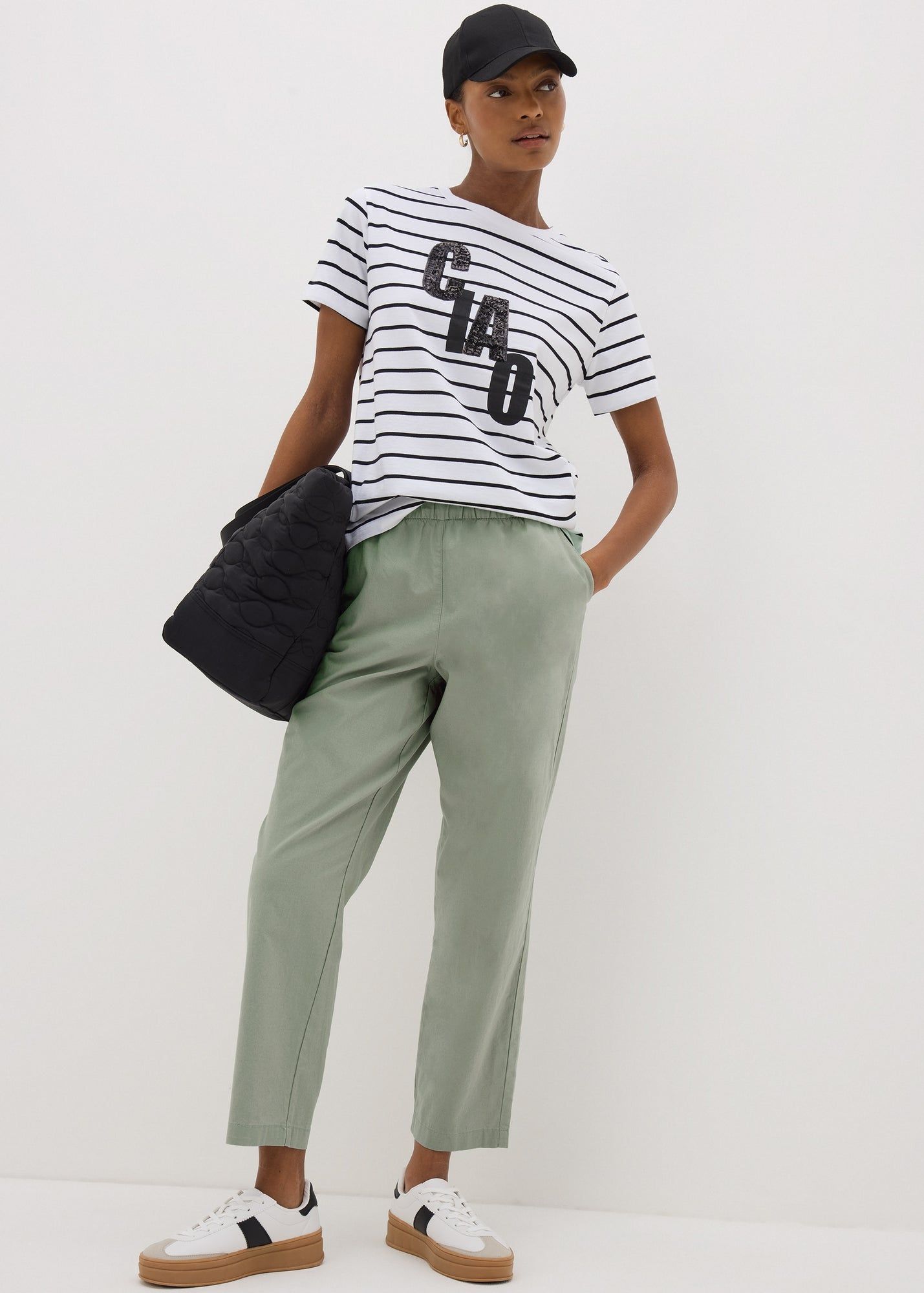 Cotton Tapered Trousers