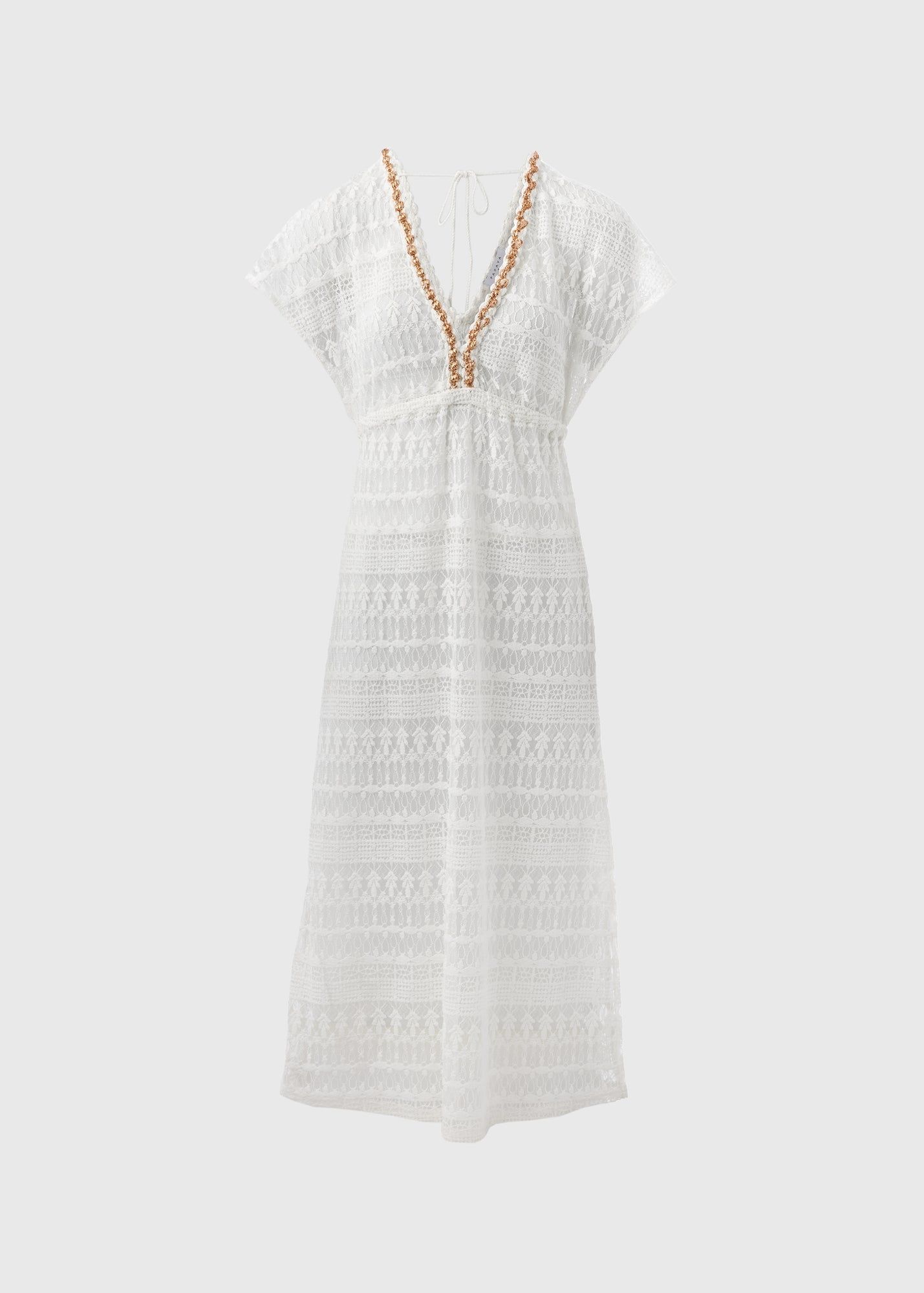 Crochet Kaftan-White