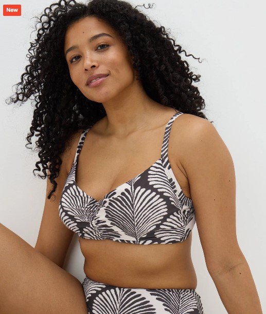 DD+ Shell Print Midi Bikini Bottoms