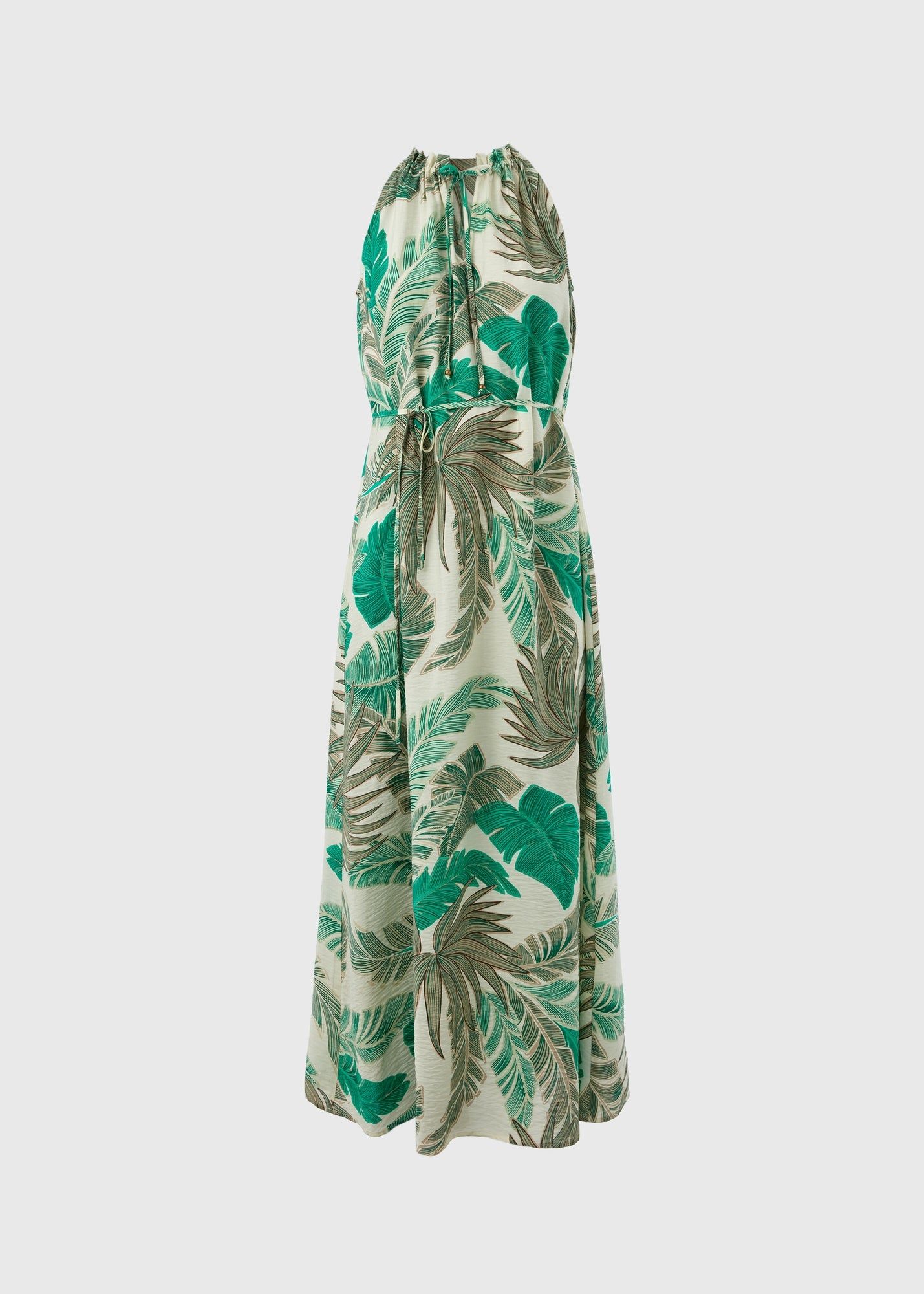Et Vous Airflow Palm Maxi Sundress-Green 
