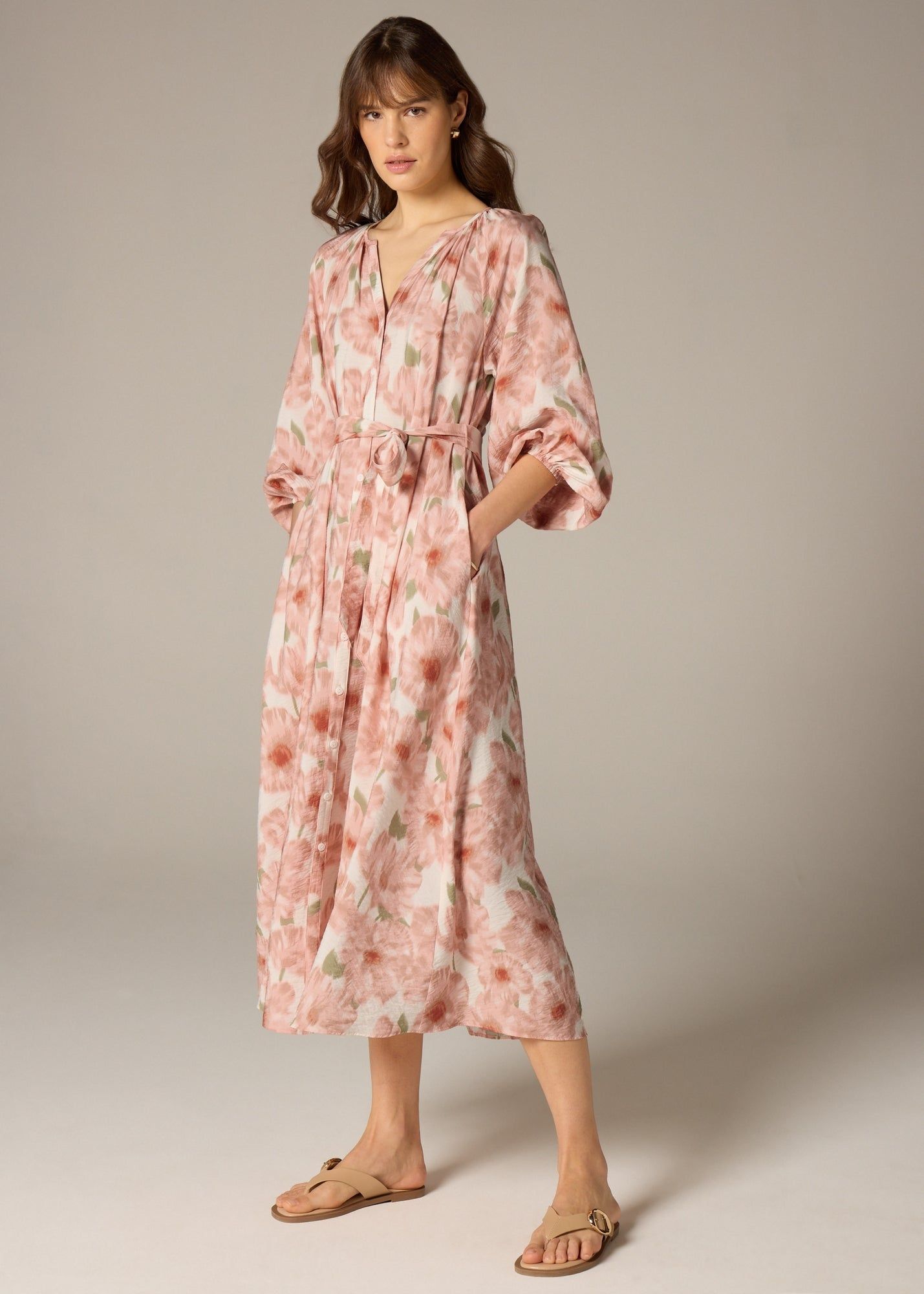 Dobby Mini Shirt Dress