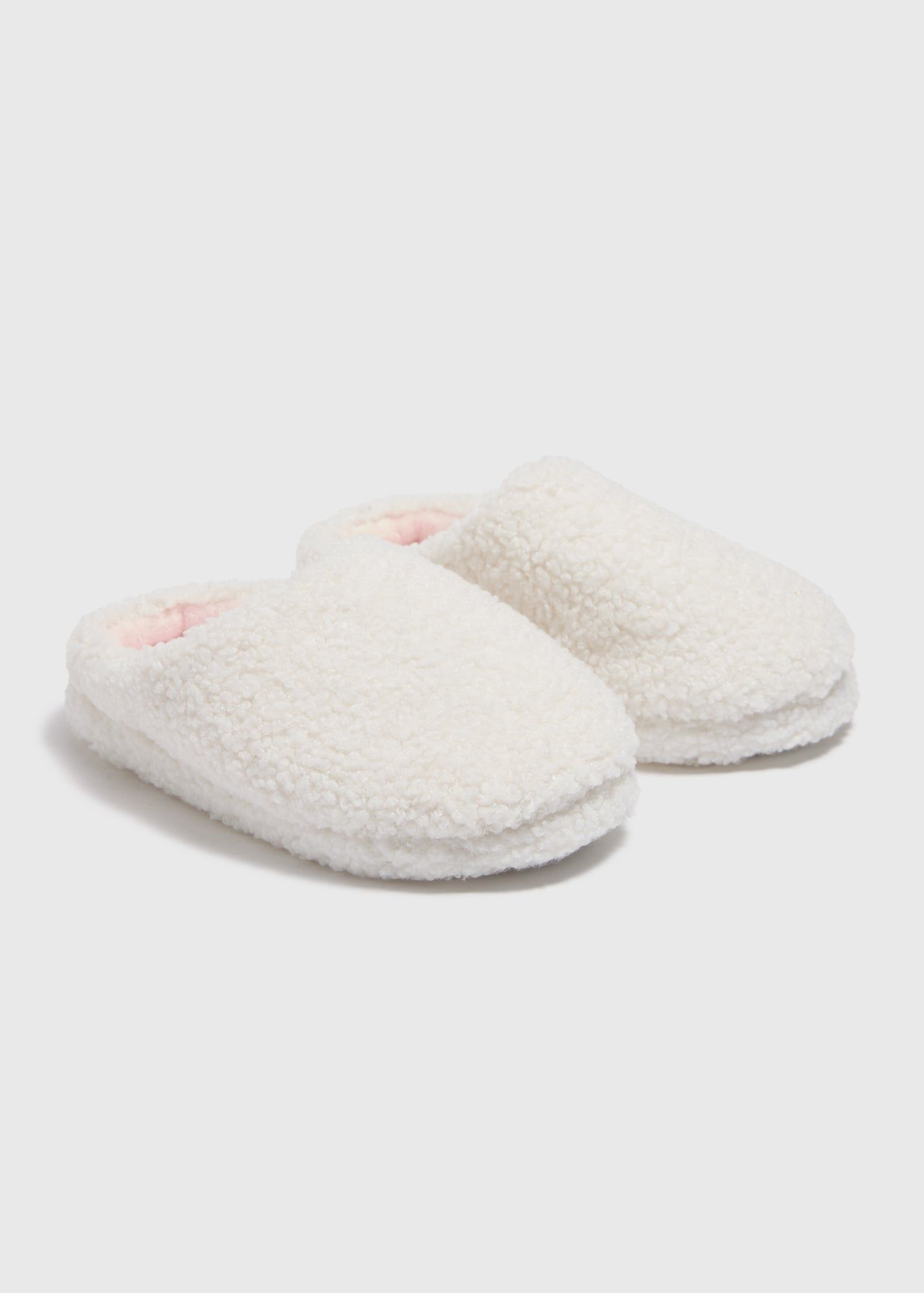 Girls Borg Mule Slippers