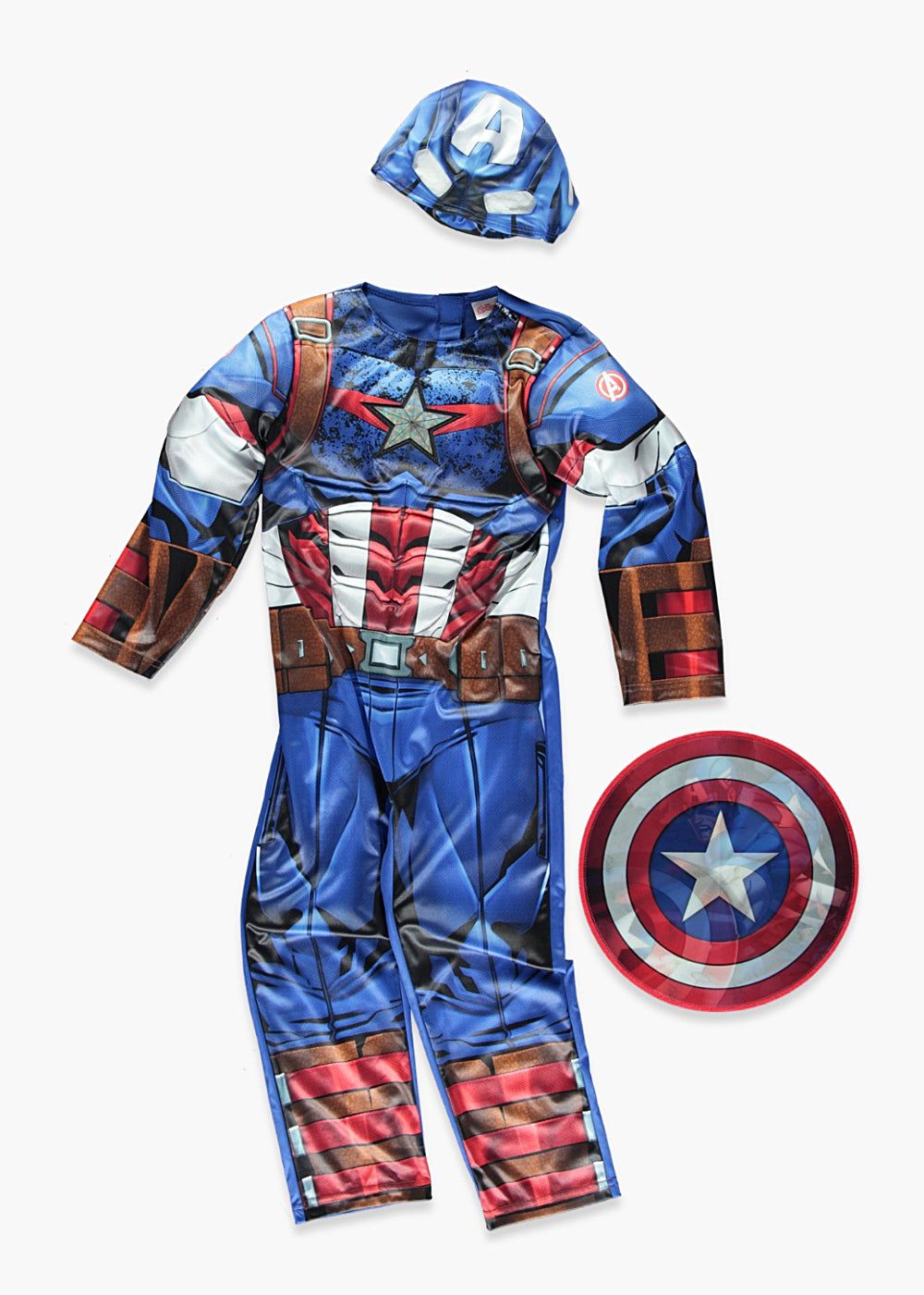 Kids Marvel Captain America Fancy Dress Costume