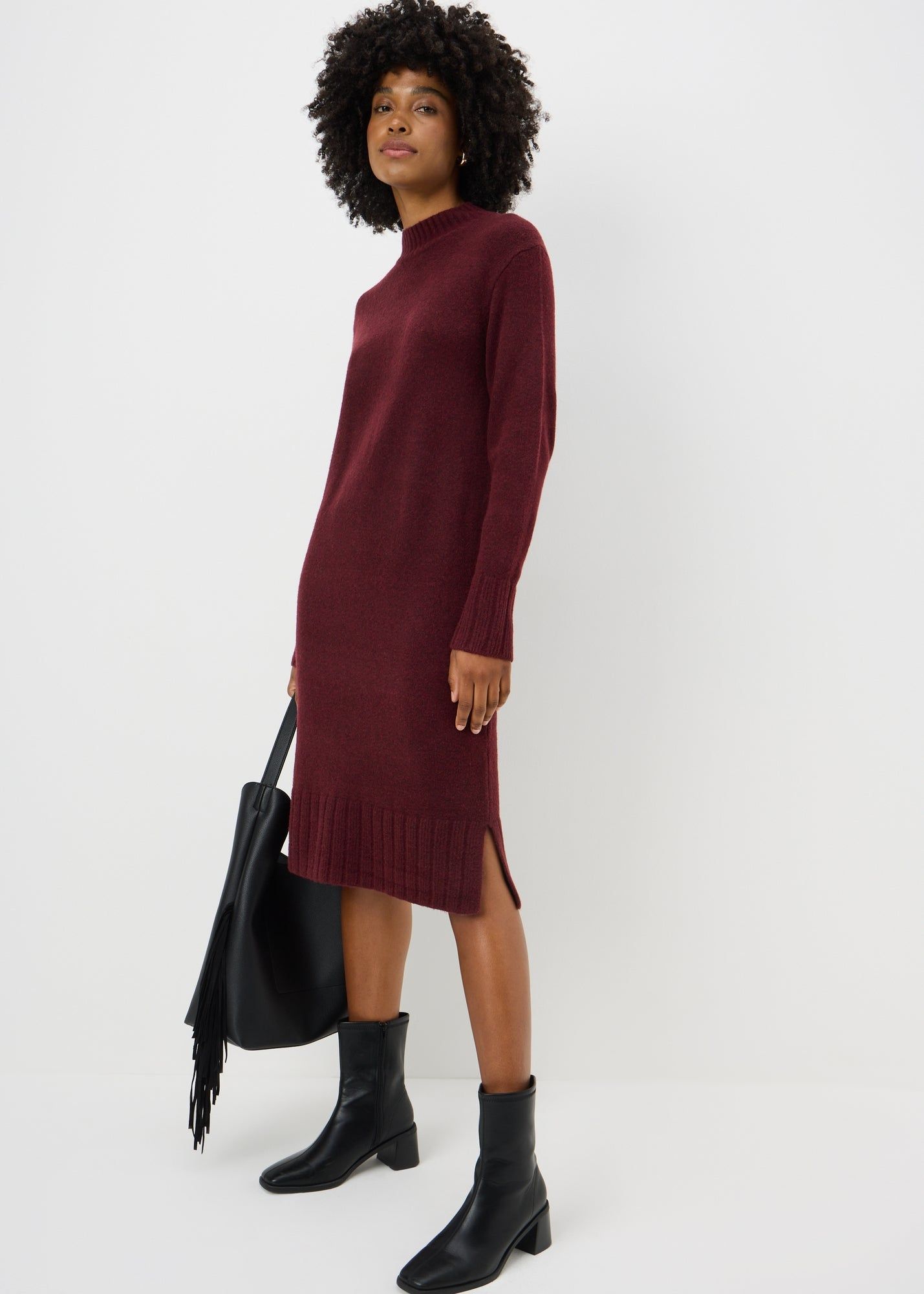 Red Cable Knit Dress Matalan