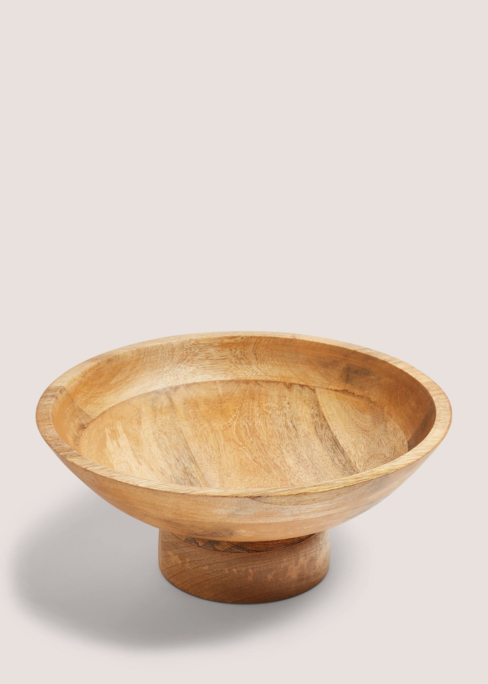 Mango Wood Footed Bowl