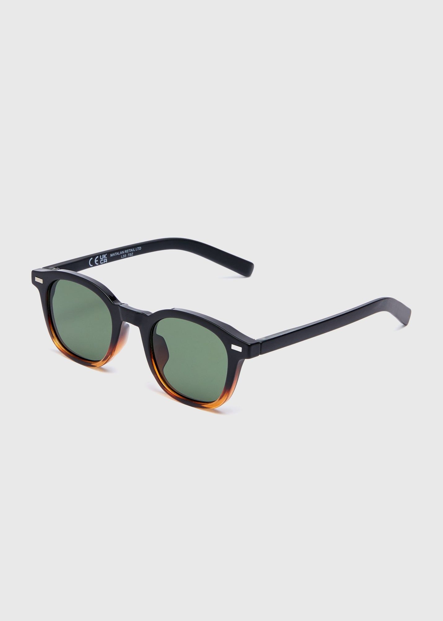 Ombre Matte Round Sunglasses