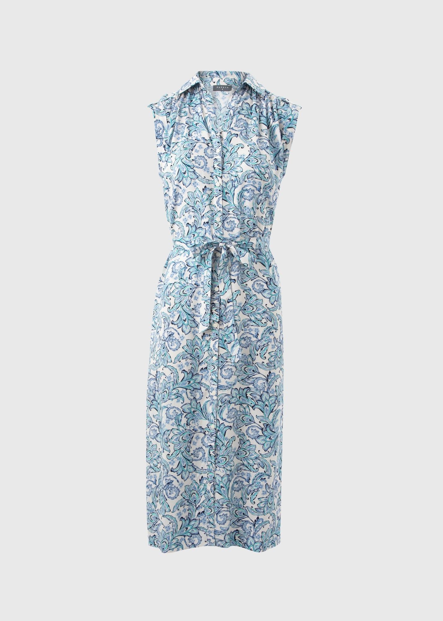 Paisley Midi Shirt Dress