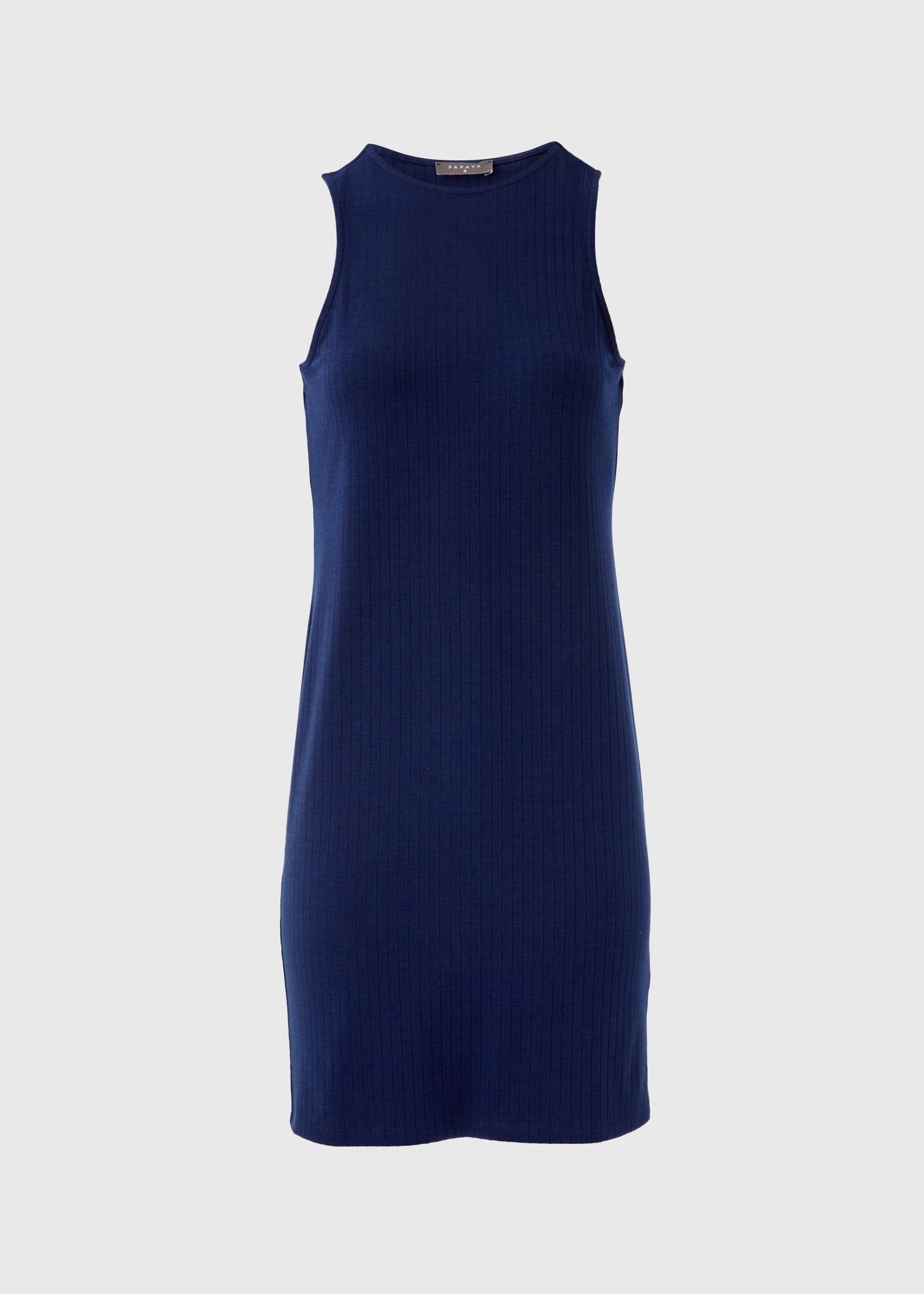 Ribbed Racer Mini Dress