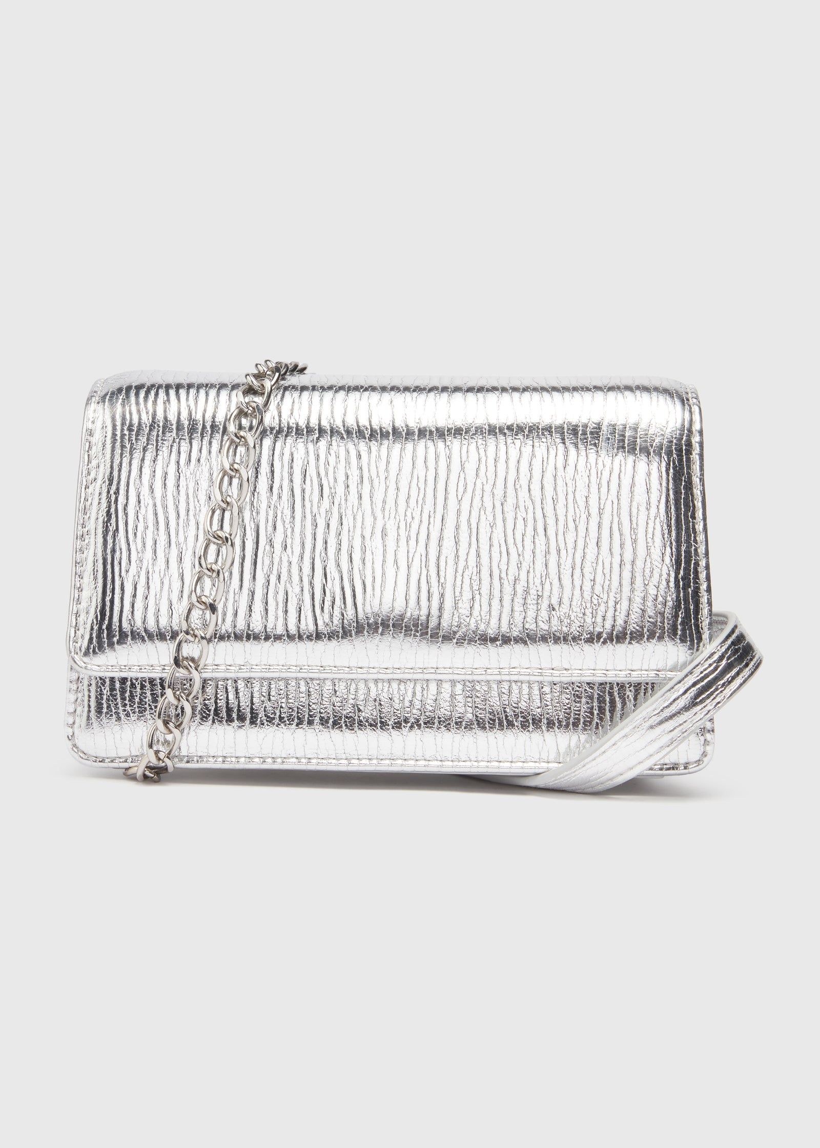 Silver Cross Body Bag
