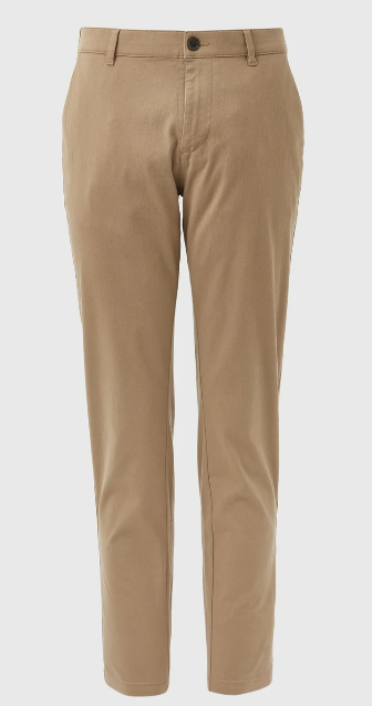 Straight Fit Chinos-Beige