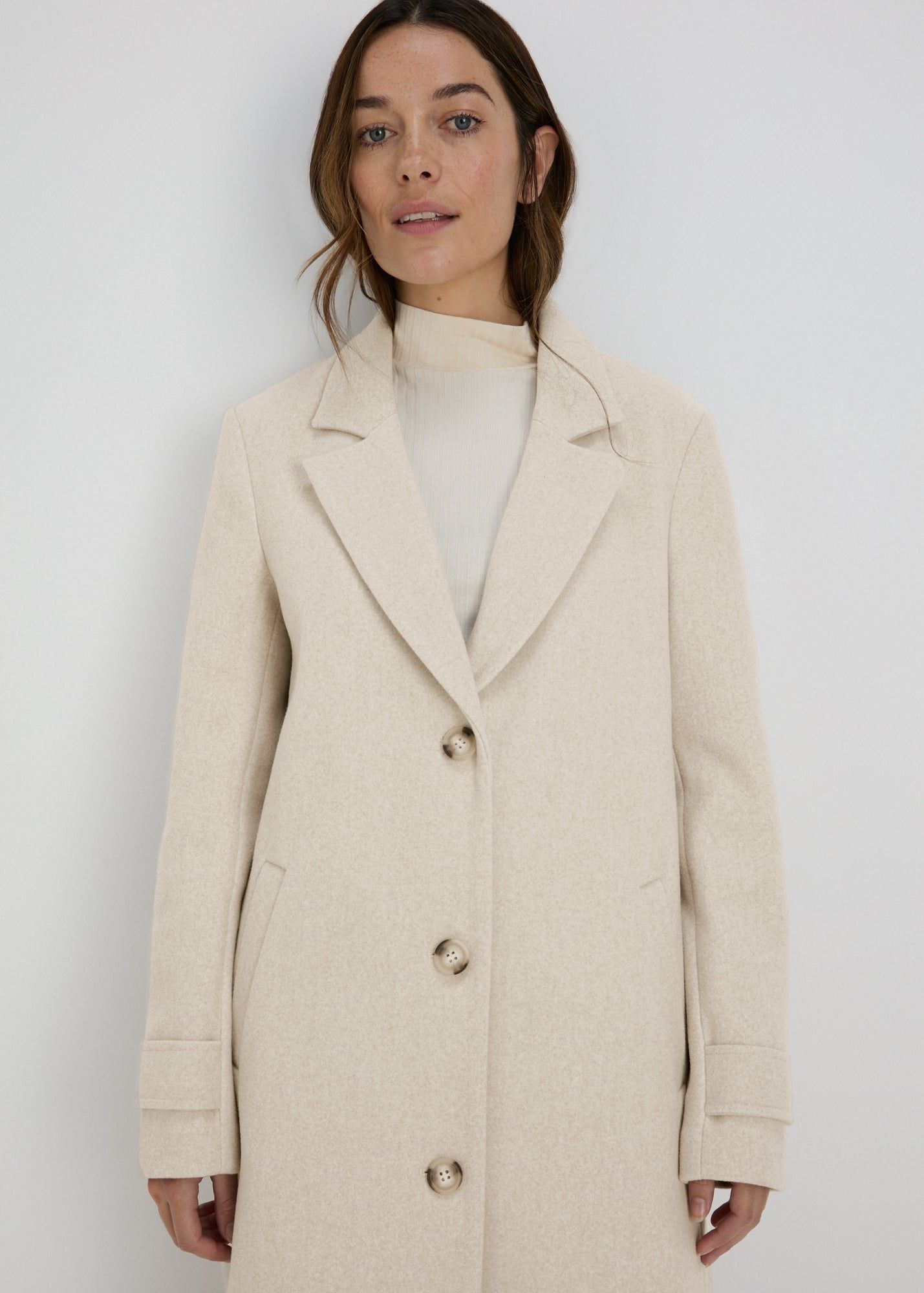 Crombie Coat-Beige